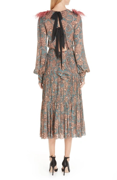 Shop Johanna Ortiz Hechiceria Dress In Paisley Dusk Peach