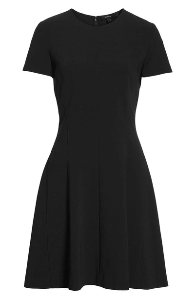 Shop Theory Modern Seamed Dress In Black