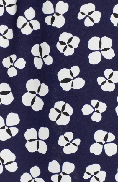 Shop Anne Klein Petal Print Shirtdress In Eclipse/ White Combo