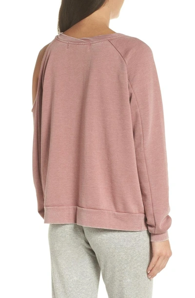 Shop The Laundry Room Colder Destroyed Sweatshirt In Mauve
