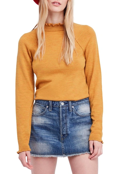 Shop Free People Needle & Thread Merino Wool Sweater In Mustard