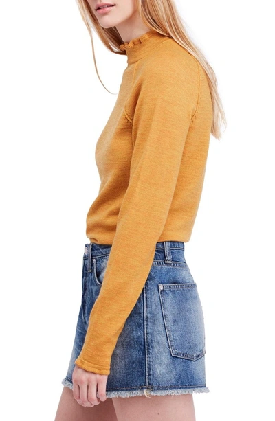 Shop Free People Needle & Thread Merino Wool Sweater In Mustard