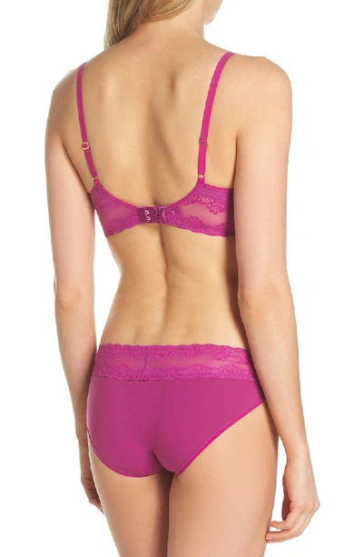 Shop Natori Bliss Perfection Underwire Contour Bra In Plumberry