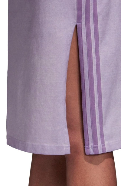 Shop Adidas Originals 3-stripes Skirt In Purple Glow