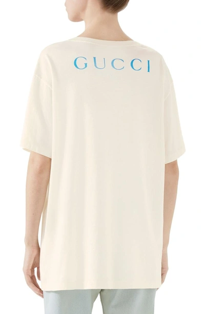 Shop Gucci Paramount Print Tee In Ivory
