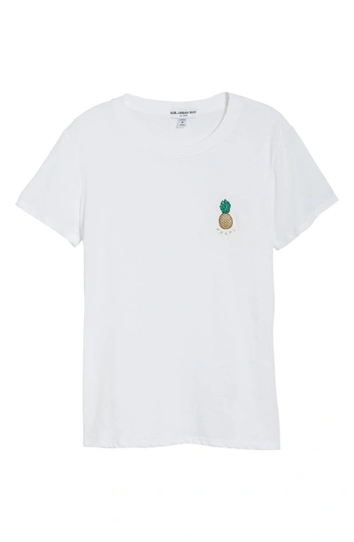 Shop Sub_urban Riot Pineapple Embellished Slouched Tee In White
