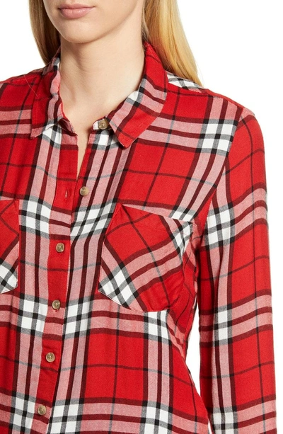 Shop Lucky Brand Plaid Shirt In Red Multi