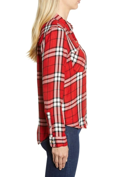 Shop Lucky Brand Plaid Shirt In Red Multi