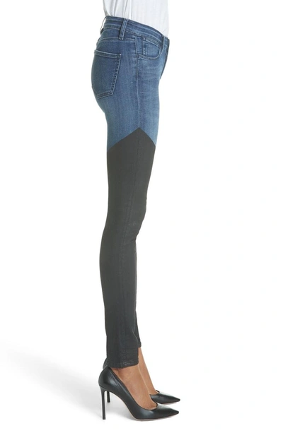 Shop Brockenbow Emma Artemis Bicolor Skinny Jeans In Riviera Blue