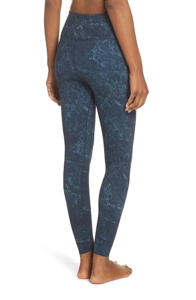 Shop Varley Bedford Tights In Sapphire Marble