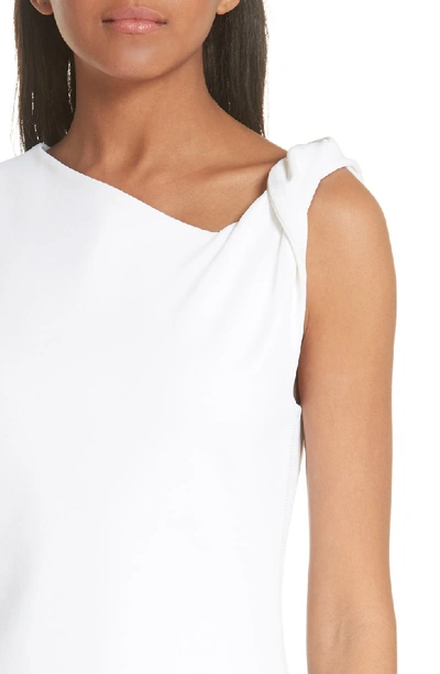 Shop Helmut Lang Twist Strap Dress In Natural White
