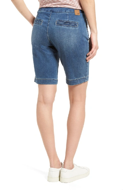 Shop Jag Jeans Ainsley Bermuda Jean Shorts In Med Indigo