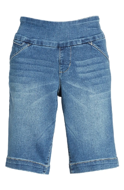 Shop Jag Jeans Ainsley Bermuda Jean Shorts In Med Indigo