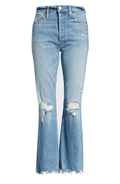 Shop Mother The Tripper Ripped Ankle Flare Jeans In Misbeliever