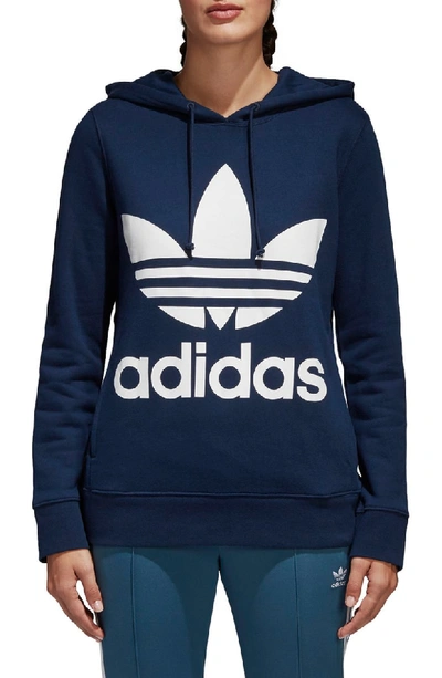 Adidas Originals Trefoil Hoodie In Collegiate Navy | ModeSens