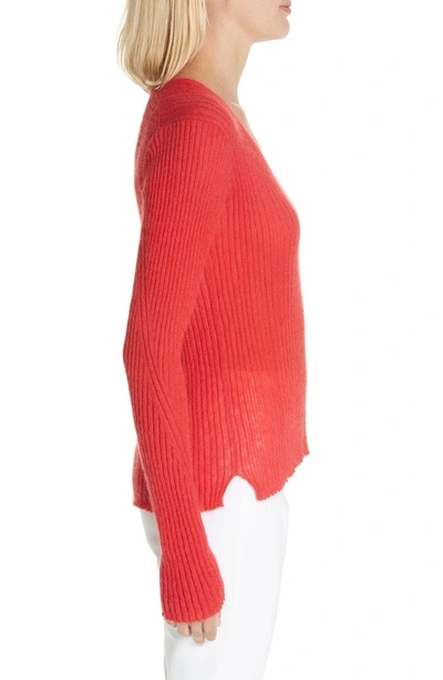 Shop Rag & Bone Donna Mohair & Wool Blend Sweater In Red