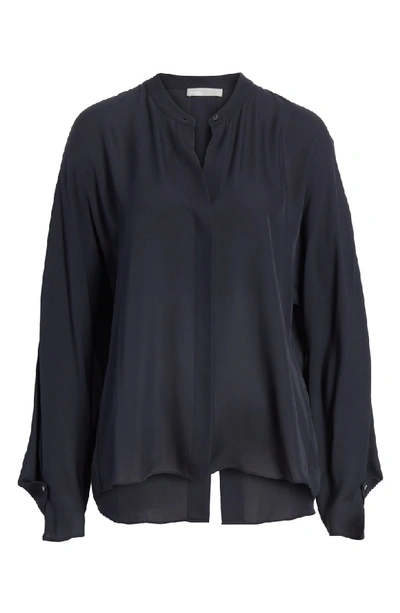 Shop Vince Envelope Sleeve Silk Blouse In Coastal