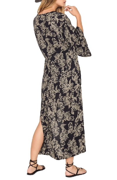 Shop Amuse Society Kiki Kimono In Black Sands