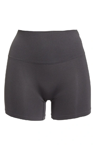 Shop Yummie Ultralight Seamless Shaping Shorts In Asphalt