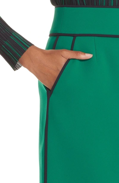 Shop Hugo Boss Vosanna Pencil Skirt In Evergreen Fantasy