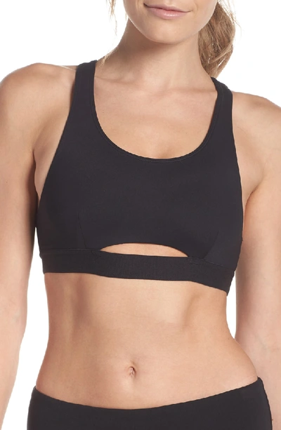 Shop Alo Yoga Moonlit Sports Bra In Black