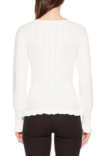 Shop Parker Henri Blouson Sleeve Sweater In Ivory