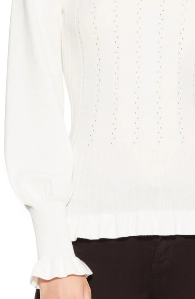 Shop Parker Henri Blouson Sleeve Sweater In Ivory
