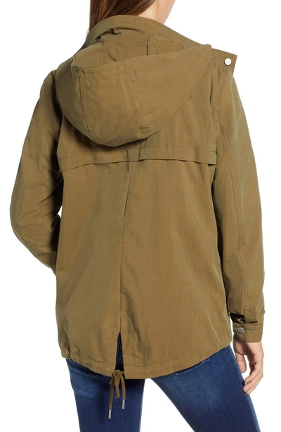 Shop Tommy Jeans Hooded Field Jacket In Military Olive