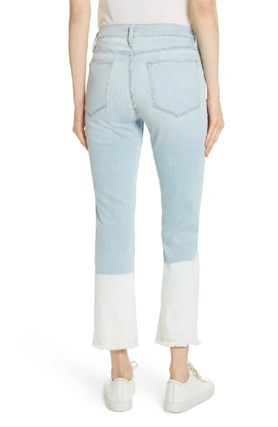 Shop Frame Le High Crop Straight Leg Jeans In Finchley