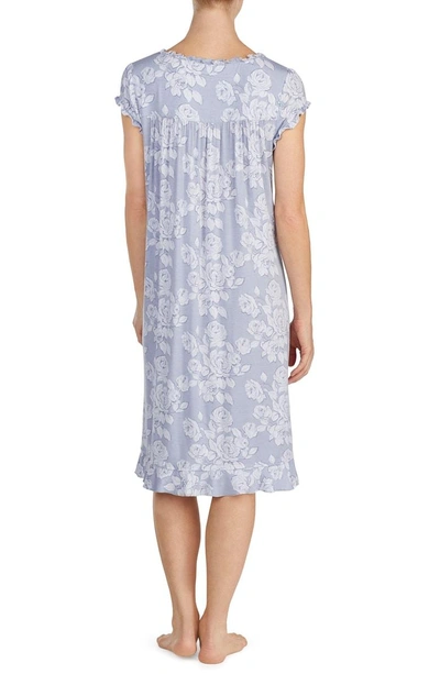 Shop Eileen West Waltz Nightgown In Silver Grey Ground Roses