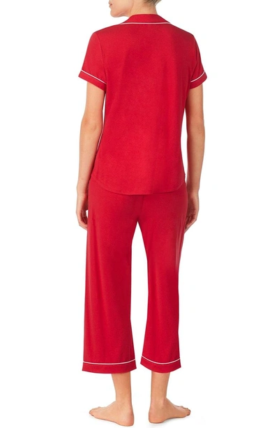 Kate Spade All Dolled Up Cropped Pajama Set In Red | ModeSens