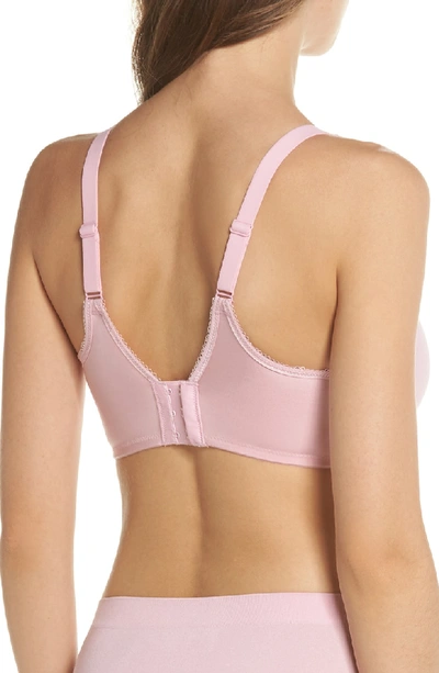 Shop Wacoal Basic Beauty Underwire Contour Bra In Cameo Pink