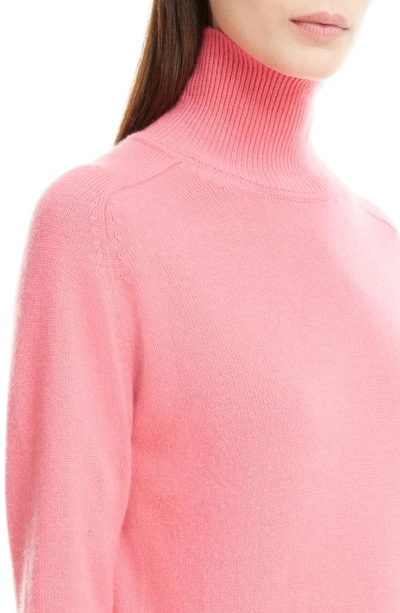 Shop Victoria Beckham Cashmere Blend Turtleneck Sweater In Bubble Gum