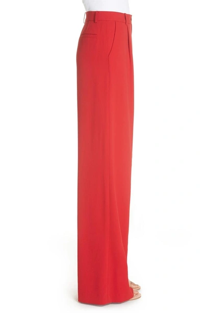 Shop Alice And Olivia Eric High Waist Pants In Ruby