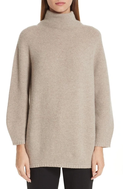 Shop Max Mara Etrusco Wool & Cashmere Turtleneck Sweater In Turtledove