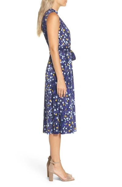 Shop Leota Mindy Shirred Midi Dress In Woodberry