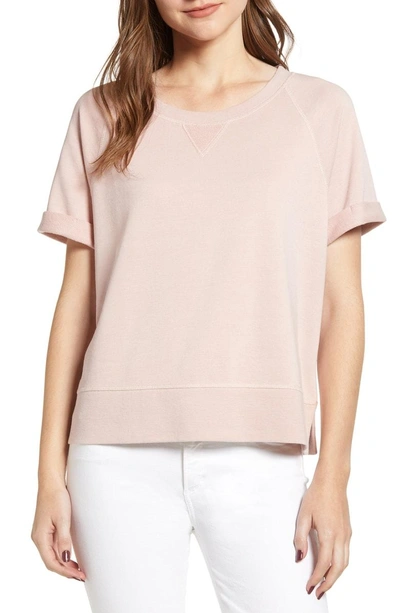 Shop Cupcakes And Cashmere Kalle Washed Sweatshirt Top In Tea Rose