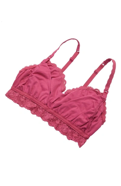 Shop Cosabella Never Say Never Soft Cup Nursing Bralette In Plum Blossom