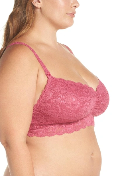 Shop Cosabella Never Say Never Soft Cup Nursing Bralette In Plum Blossom