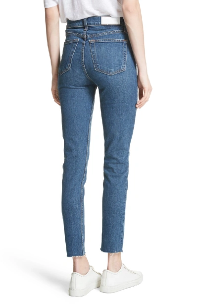 Shop Re/done High Waist Stretch Crop Jeans In Forever Rinse