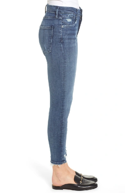 Shop Agolde Sophie Distressed High Waist Crop Skinny Jeans In Paradox