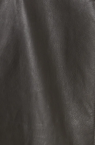 Shop Nili Lotan Leather Trench Coat In Black