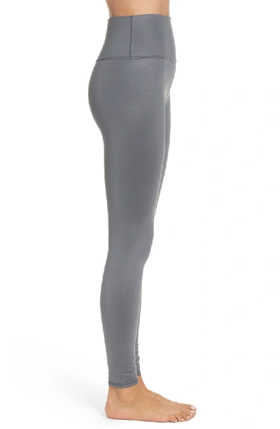 Shop Alo Yoga Airbrush High Waist Leggings In Slate Glossy