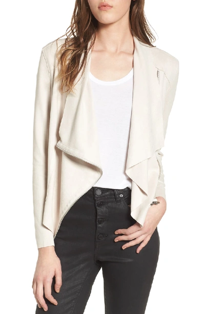 Shop Blanknyc Drape Front Faux Suede Jacket In Instigator