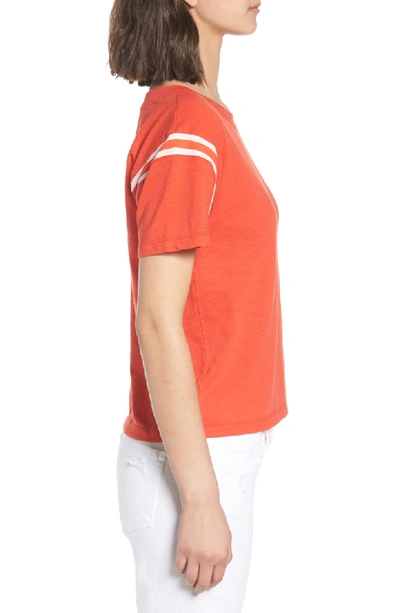 Shop Pam & Gela Football Tee In Candy Red