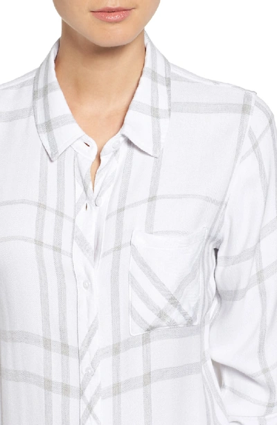 Shop Rails 'hunter' Plaid Shirt In White/ Charcoal