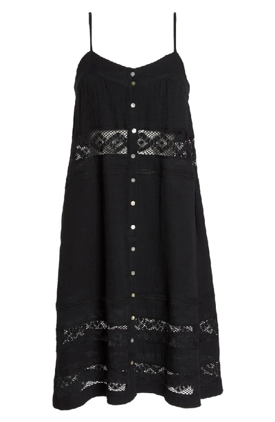 Shop Knot Sisters Annie Lace Trim Sundress In Black