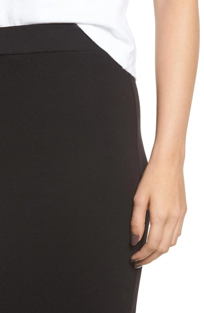 Shop Stateside Stretch Cotton Midi Skirt In Black