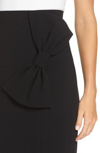 Shop Eliza J Bow Skirt In Black