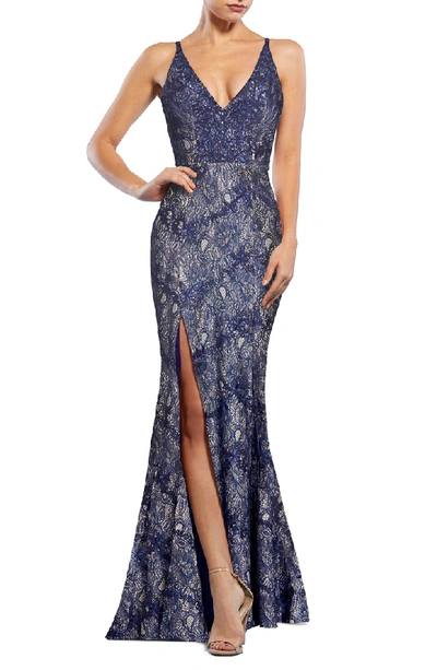 Dress the population clearance iris lace gown